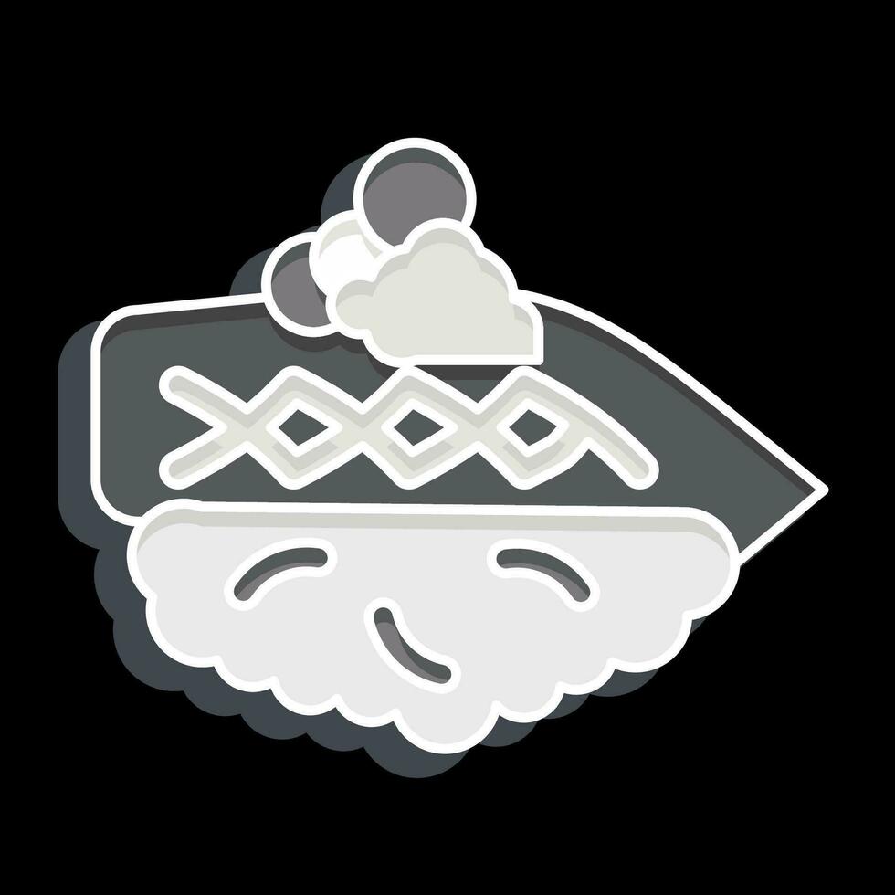 icono kohada. relacionado a Sushi símbolo. lustroso estilo. sencillo diseño editable. sencillo ilustración vector