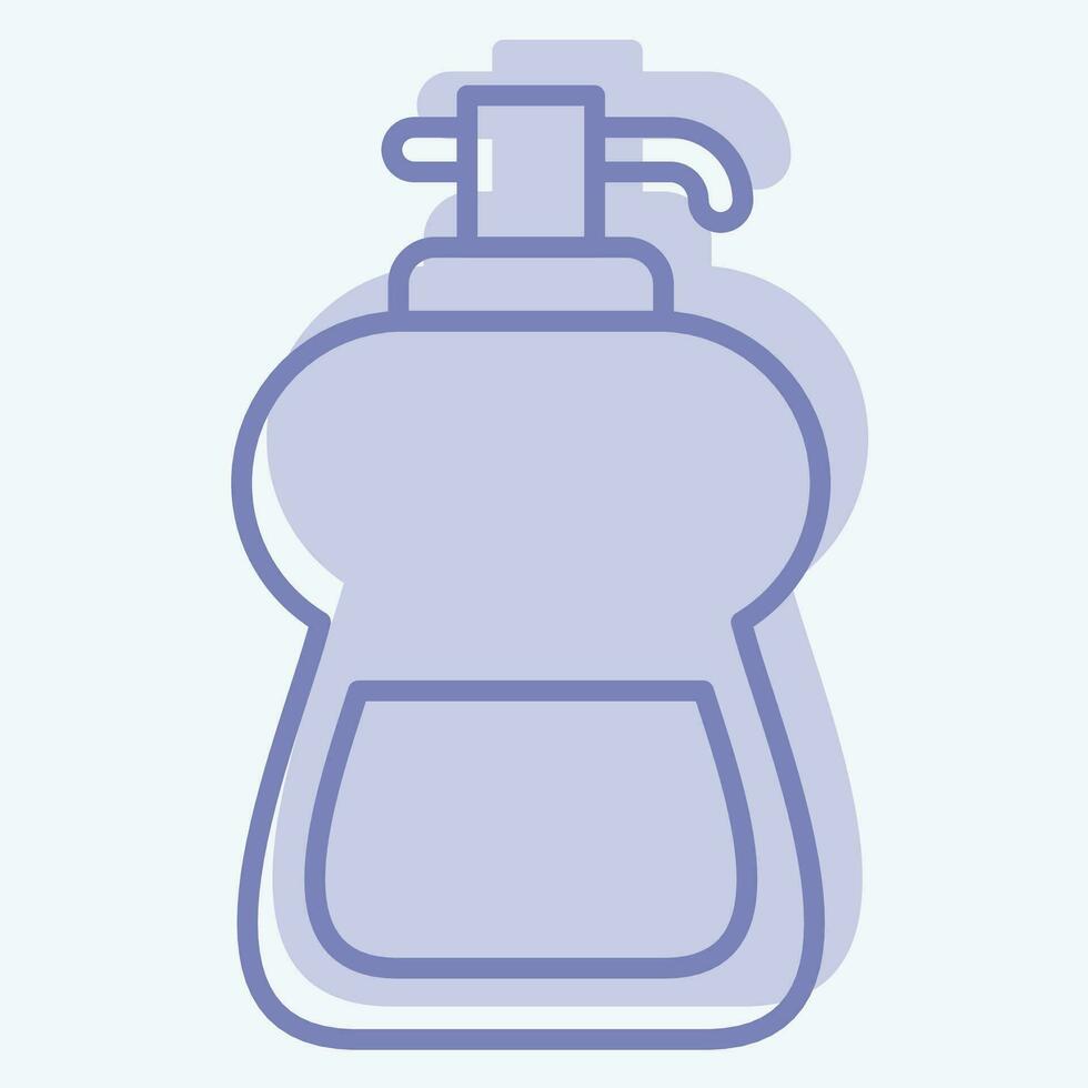 Icon Liquid Soap. related to Cleaning symbol. two tone style. simple design editable. simple illustration vector