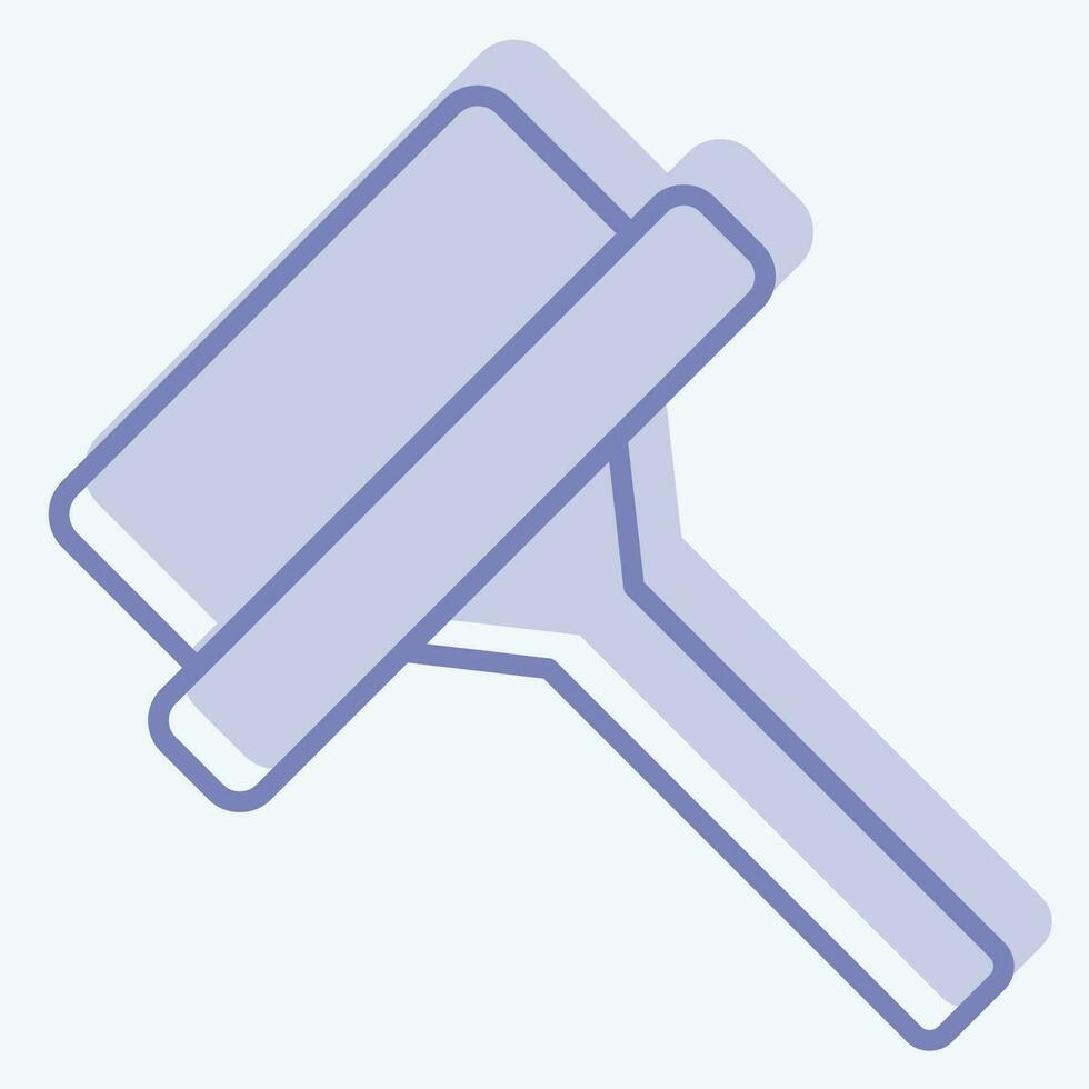 Icon Wiper. related to Cleaning symbol. two tone style. simple design editable. simple illustration vector