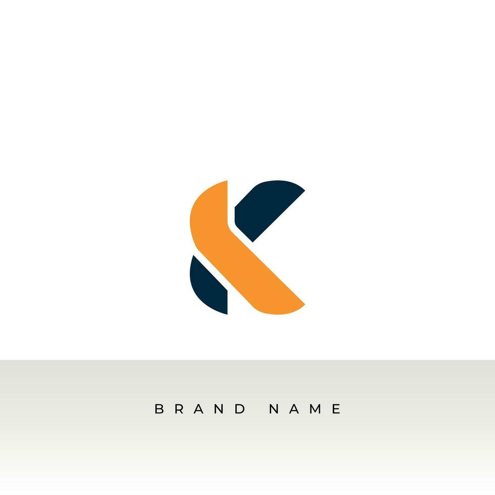 Initial letters K logo template design in Multiple shape. Logo icon design template elements. Monogram. Linear logo. Simple vector sign illustration in a modern style.