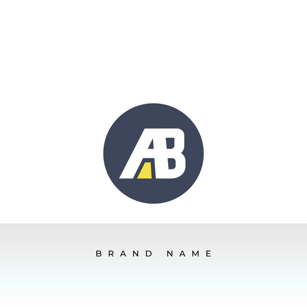 Letter A and B logo or AB initials two modern monogram symbol concept. Creative Line sign design. Graphic Alphabet Symbol for Corporate Business Identity. Vector illustration Logo Design.