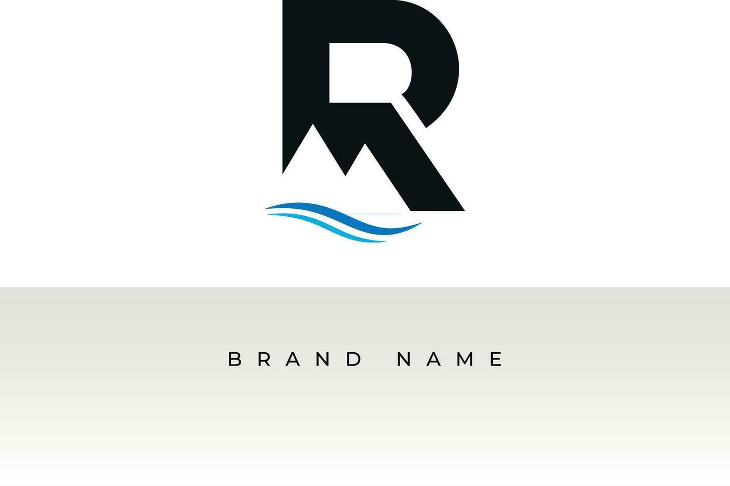 Initial letters R logo template design in Multiple shape. Logo icon design template elements. Monogram. Linear logo. Simple vector sign illustration in a modern style.