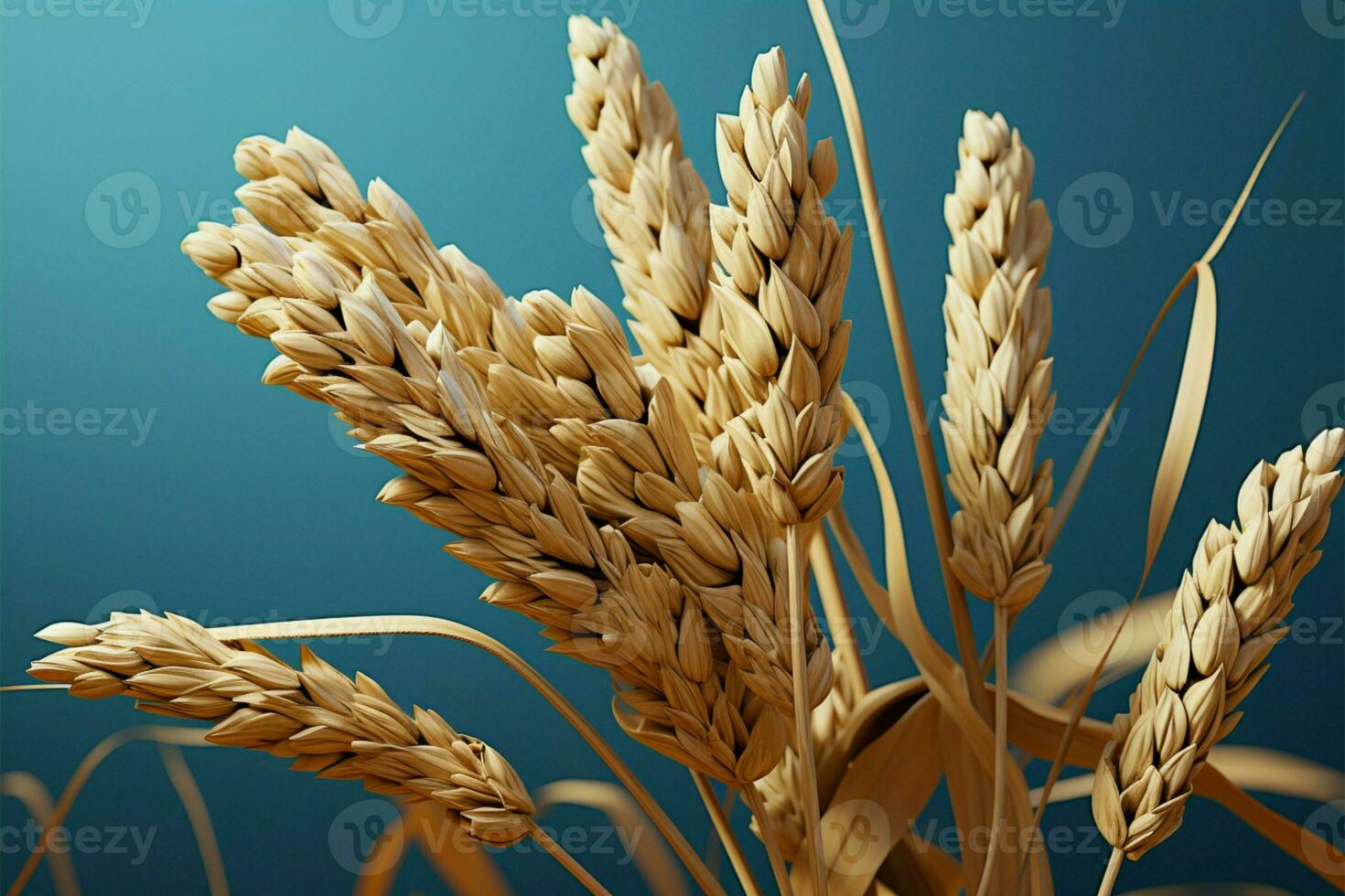 An artistic rendering of an oats plant, showcasing its aesthetic charm AI Generated photo