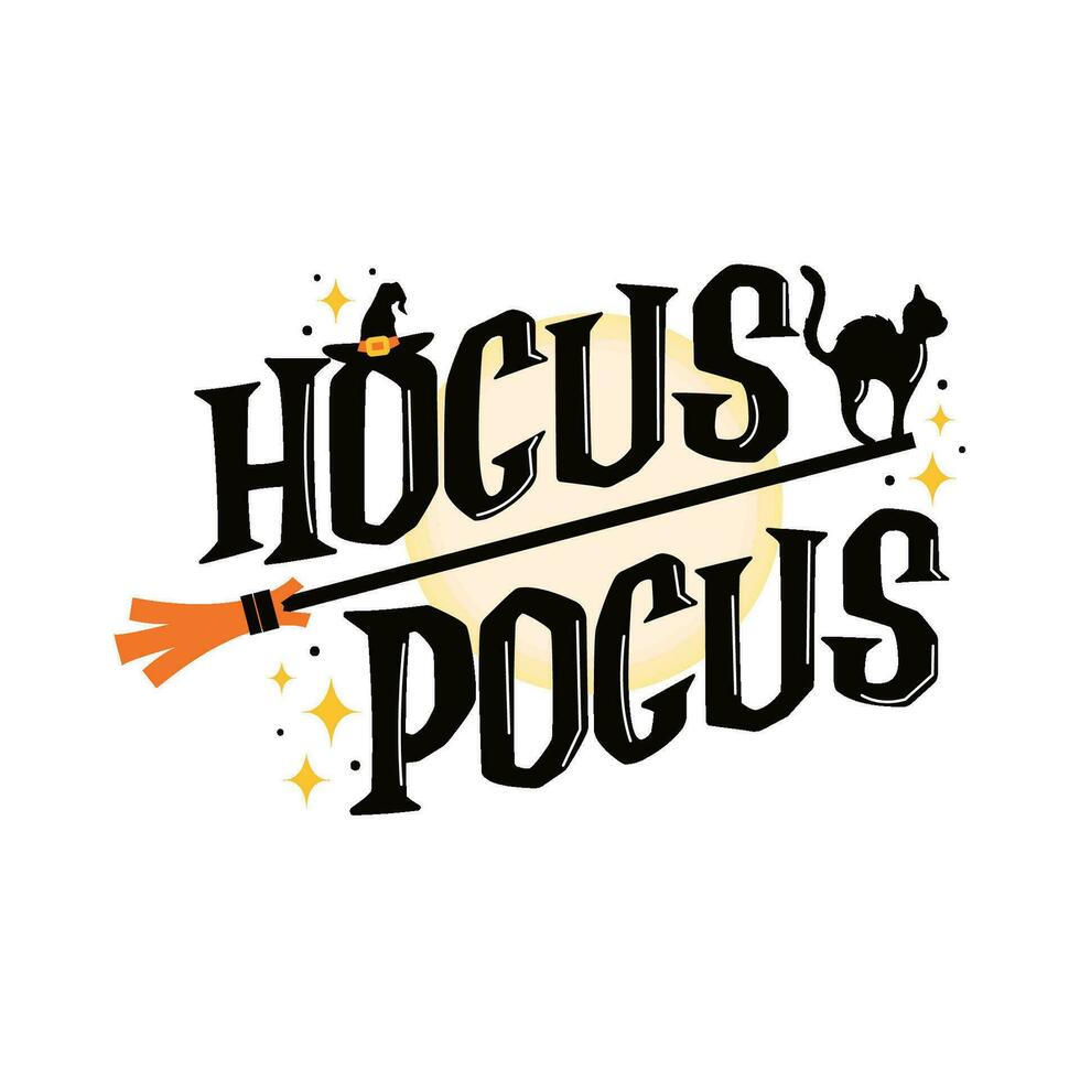 Isolated halloween lettering with ornaments Vector illustration