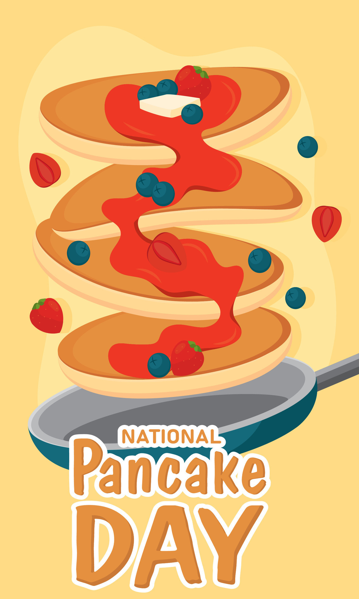 Pancake day poster Traditional food Vector illustration 33110101 Vector