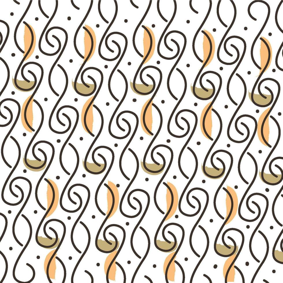 Hand drawn illustration background with abstract shapes Vector illustration