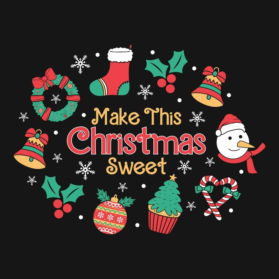 Christmas Vector T-shirt Design