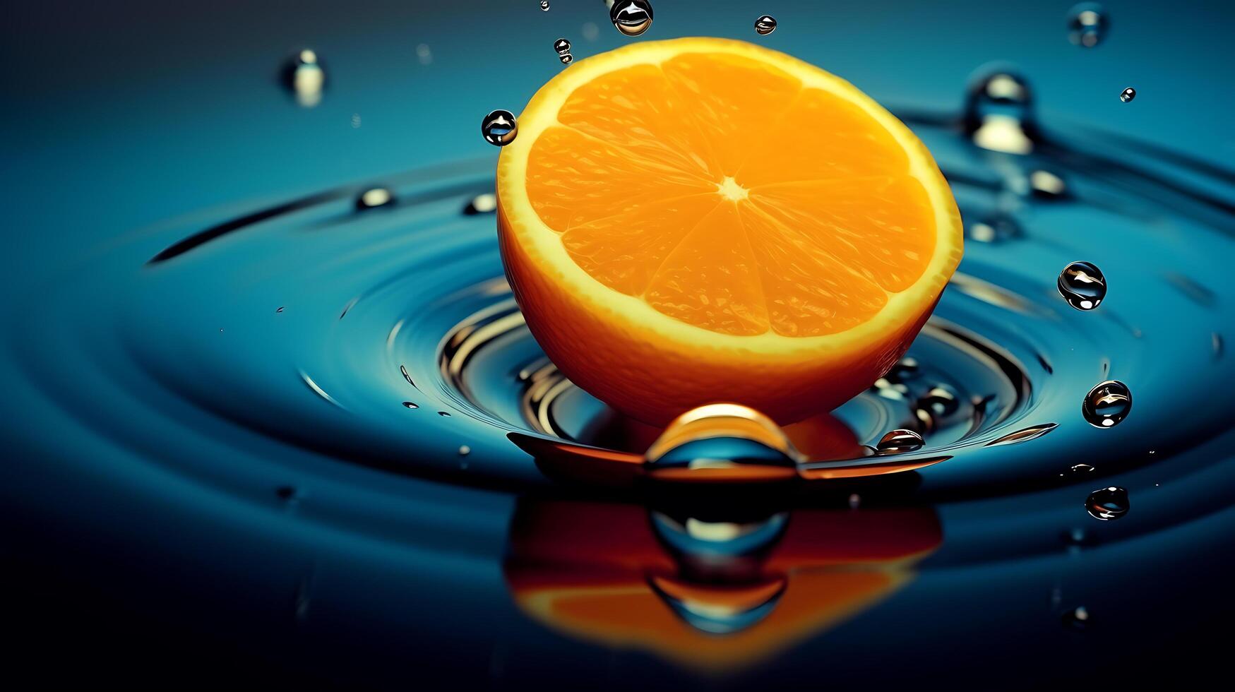 naranja antecedentes con agua soltar foto