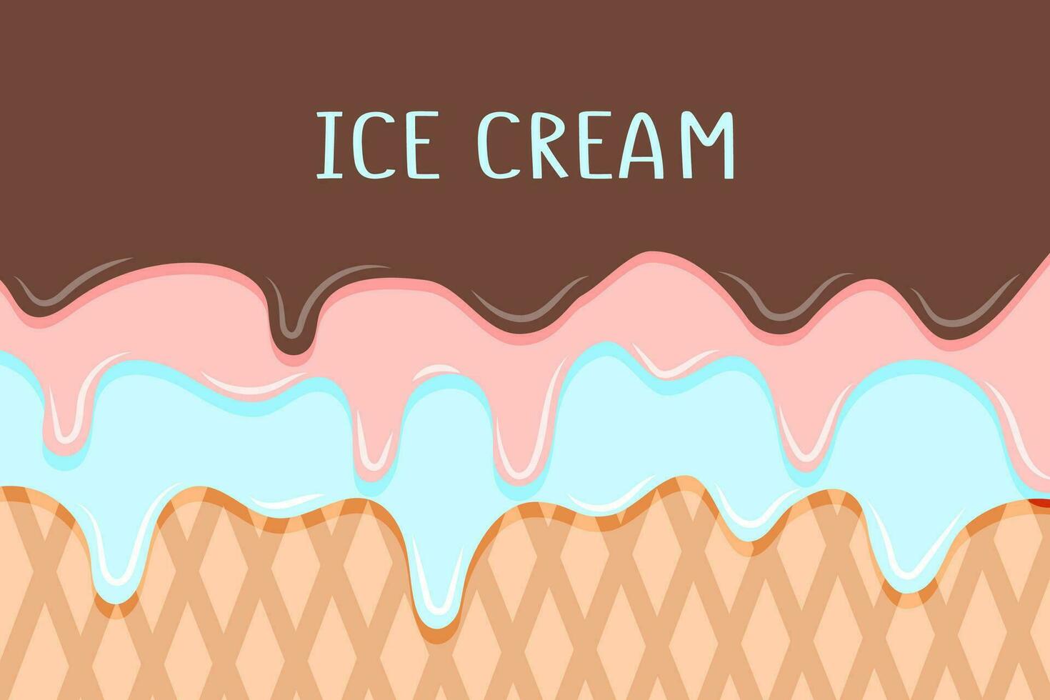 Ice cream background vector