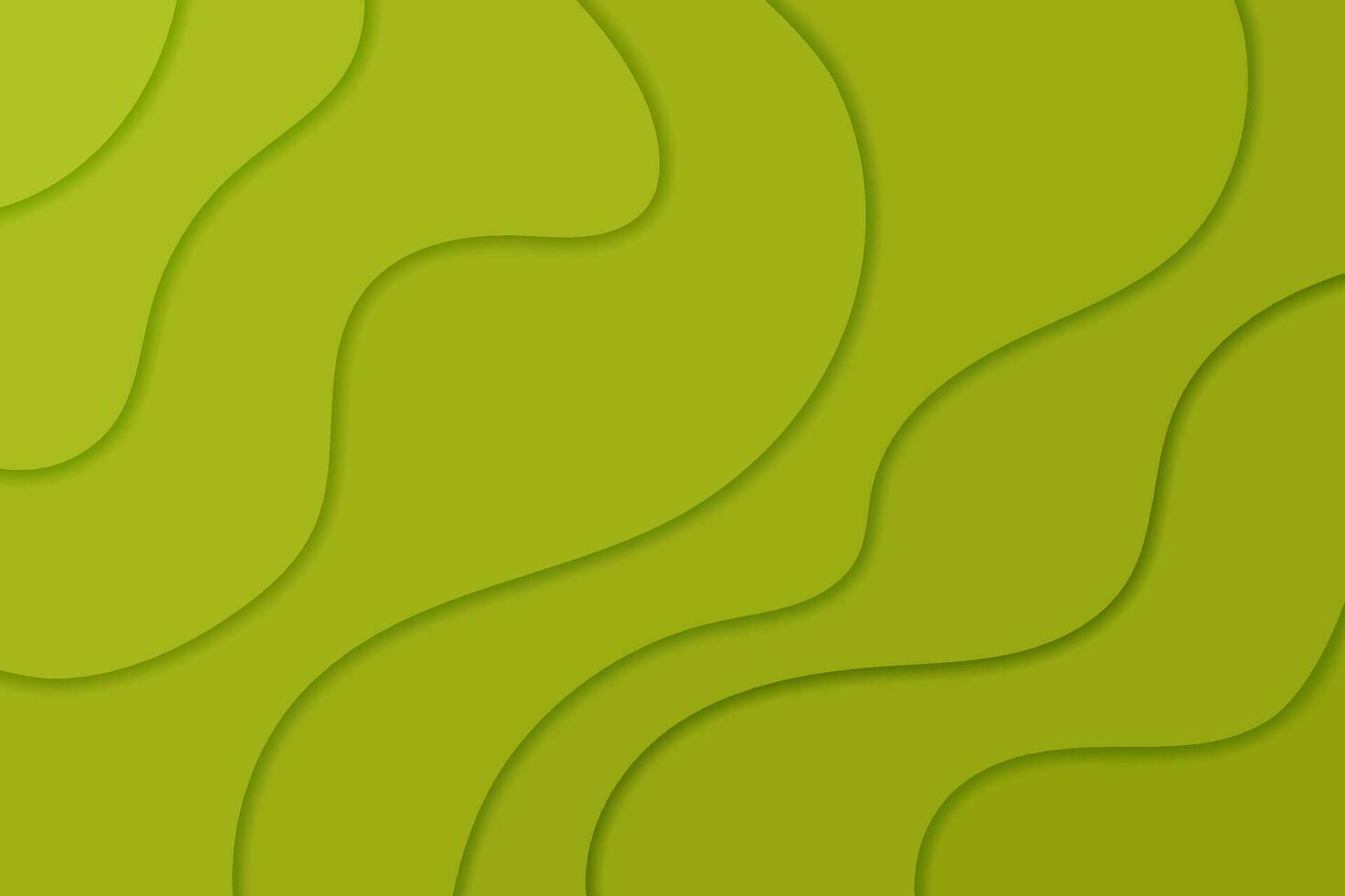 Background paper cut green vector