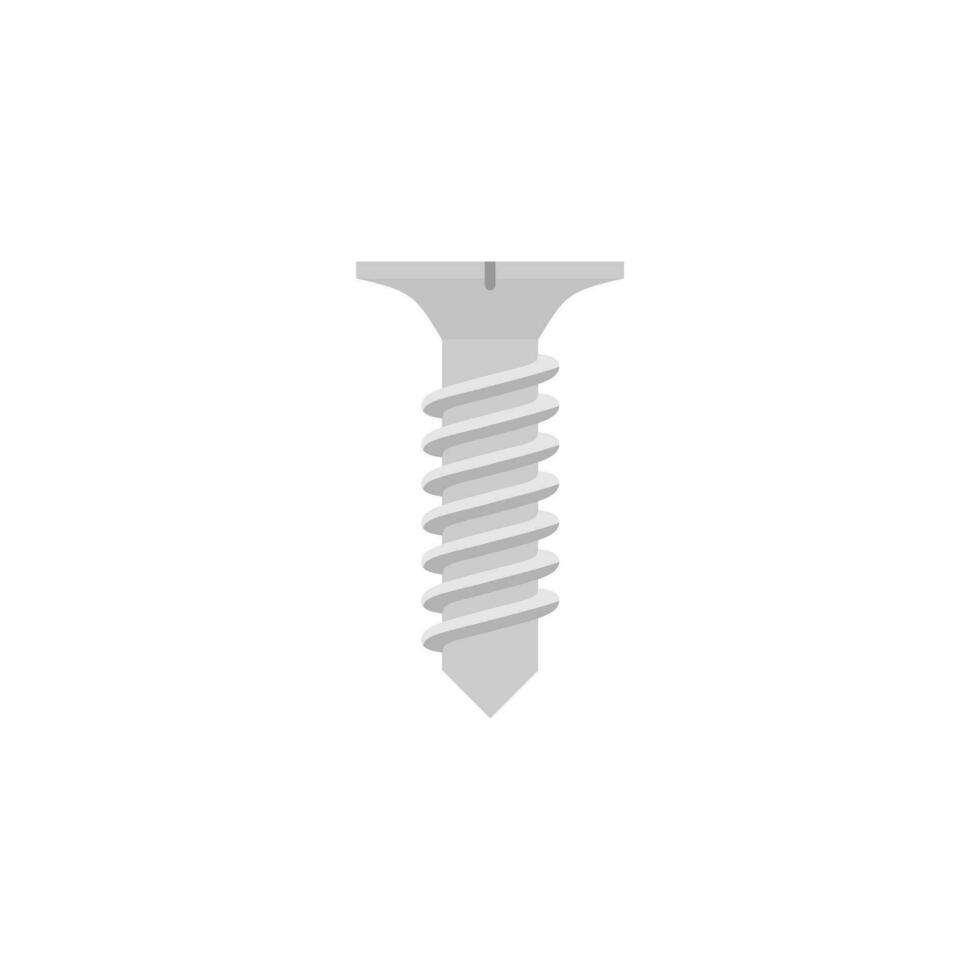 tornillo tornillo plano diseño vector ilustración aislado en blanco antecedentes