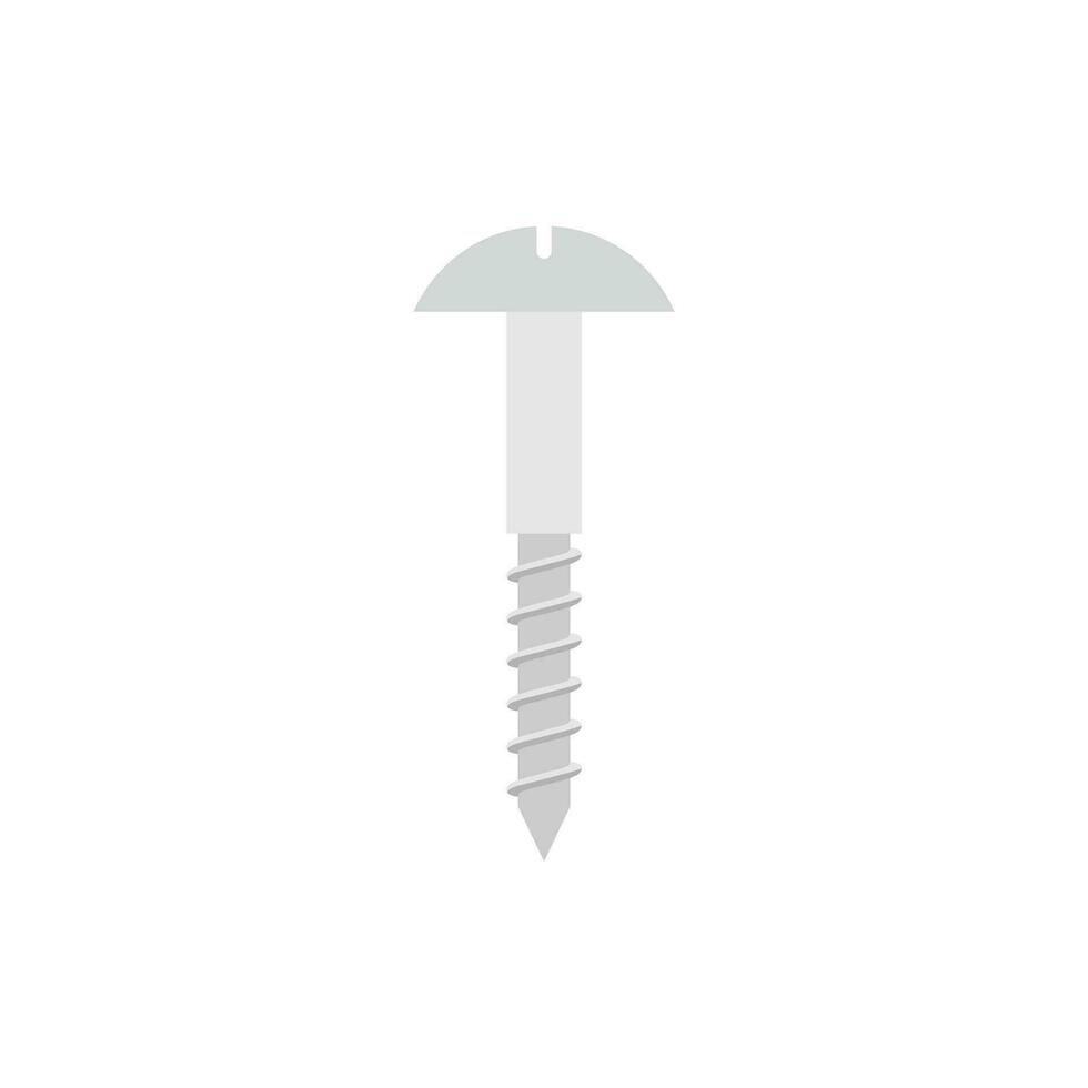 tornillo tornillo plano diseño vector ilustración aislado en blanco antecedentes