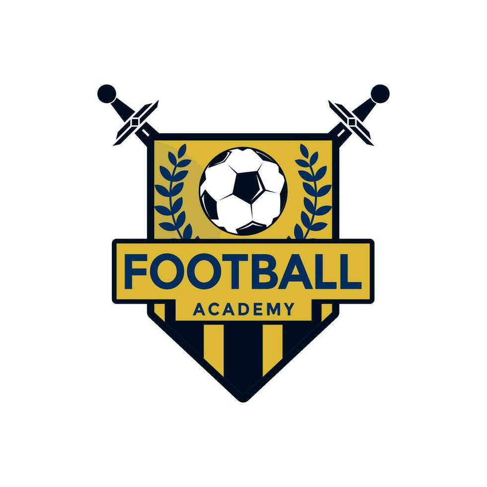 Soccer Football logo design vector illustration, football logo icon template