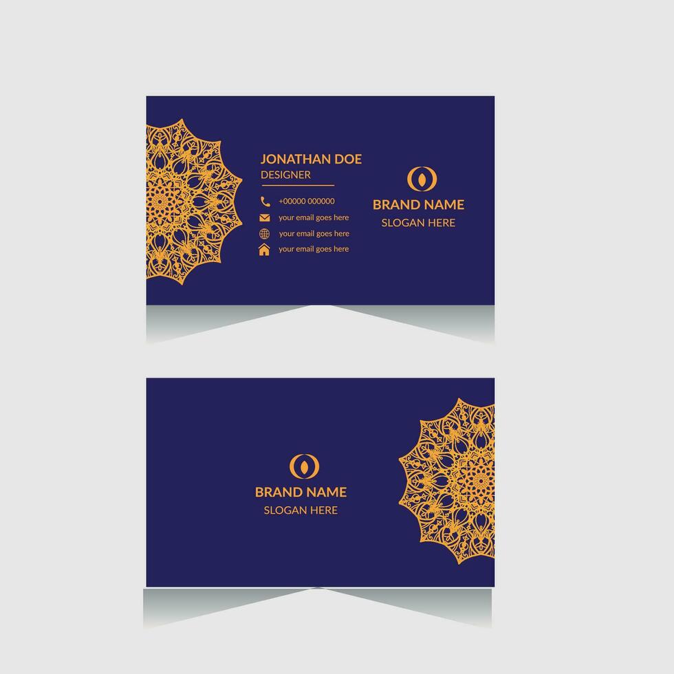 luxury business card design vector