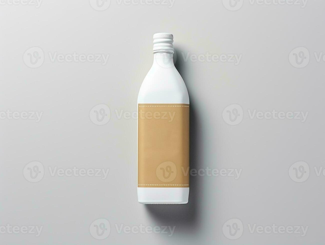 Wine bottle packaging mockup with isolated background AI Generative photo