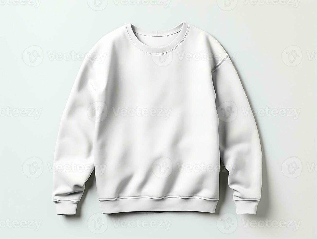 Sweatshirt mockup with isolated white background AI Generative photo