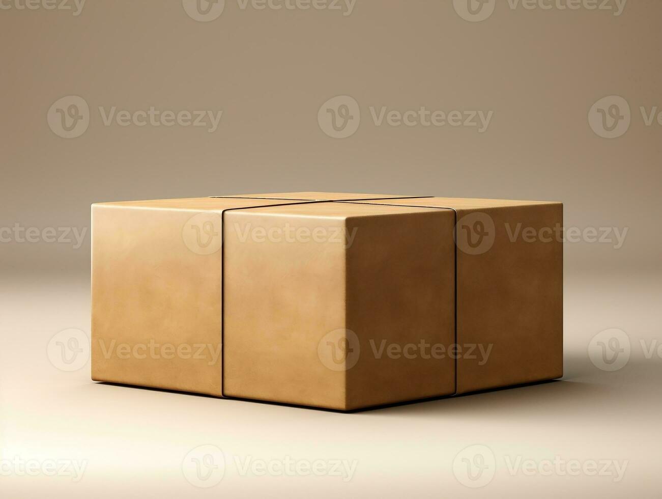 Cartons box mockup with isolated background AI Generative photo