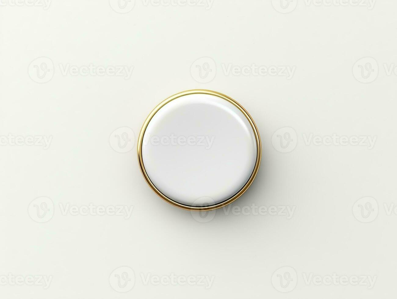 Top view pin badge mockup with isolated background AI Generative photo