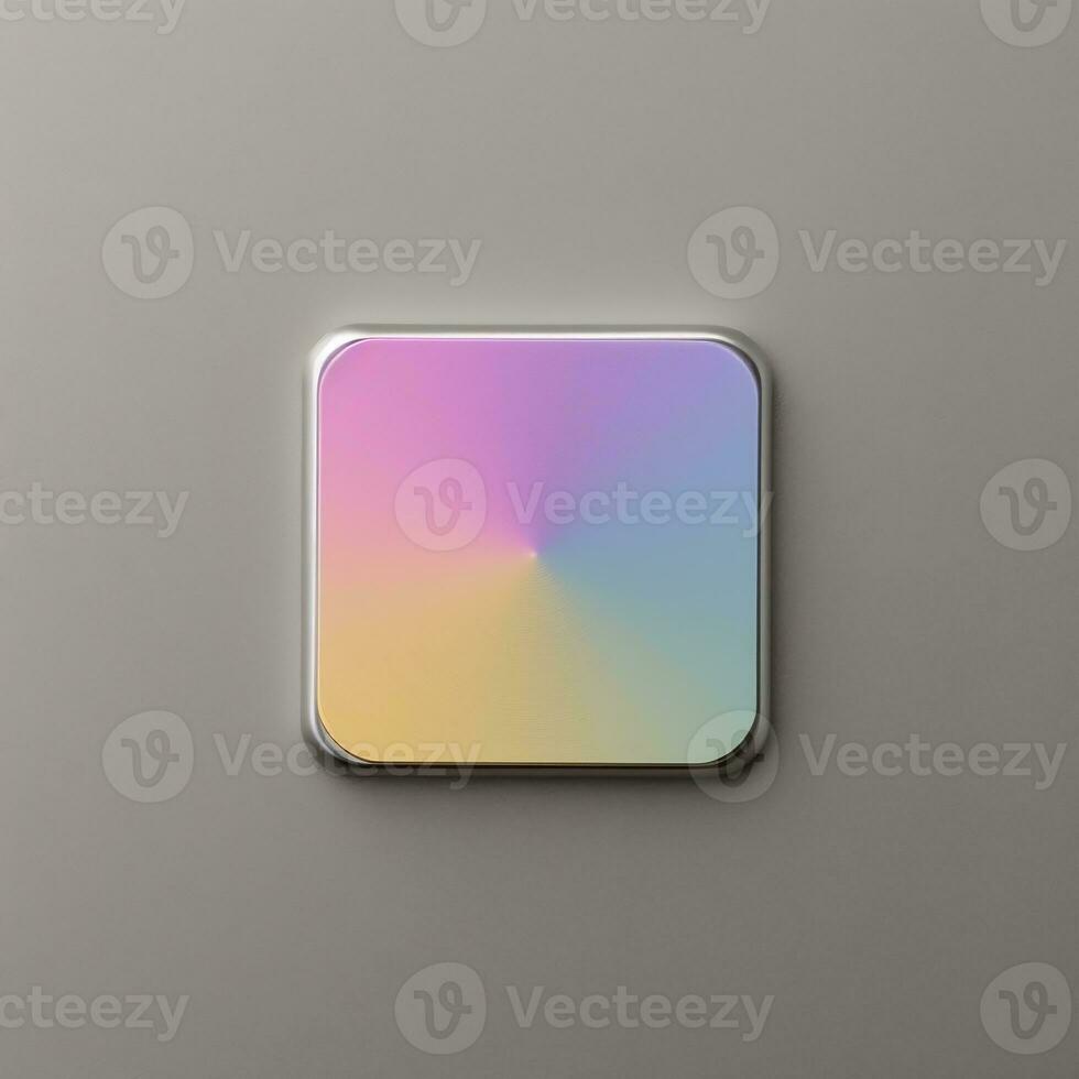 Top view pin badge mockup with isolated background AI Generative photo