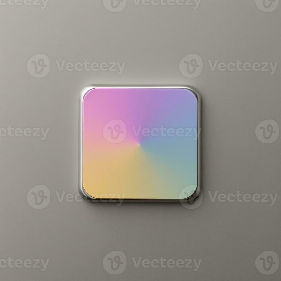 Top view pin badge mockup with isolated background AI Generative photo