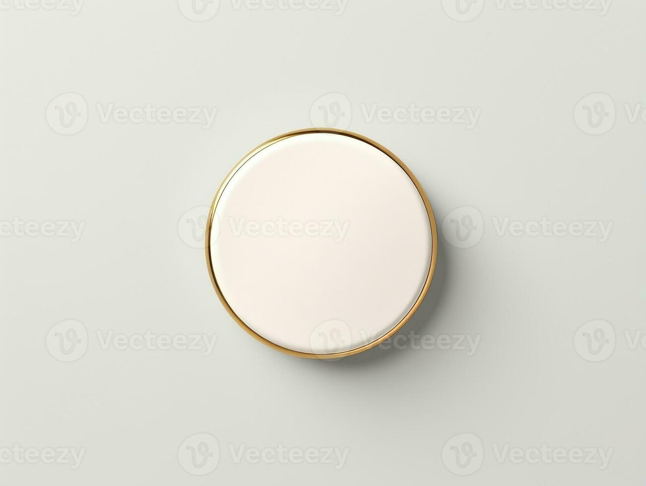 Top view pin badge mockup with isolated background AI Generative photo