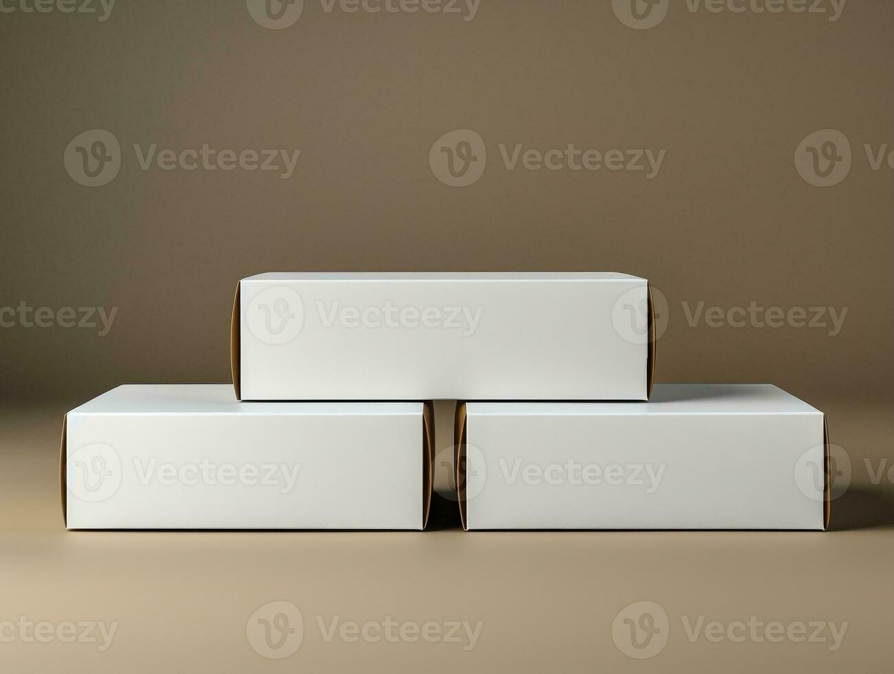 Cartons box mockup with isolated background AI Generative photo