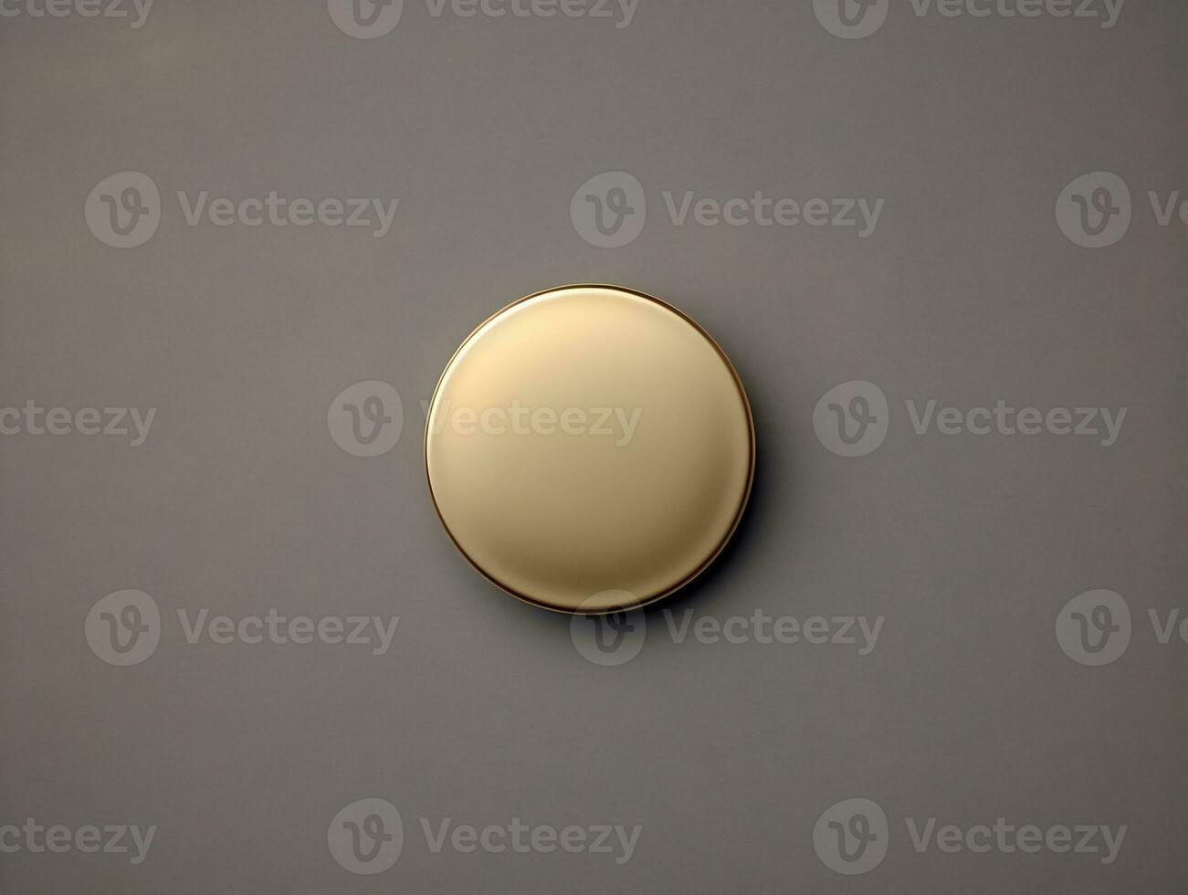 Top view pin badge mockup with isolated background AI Generative photo