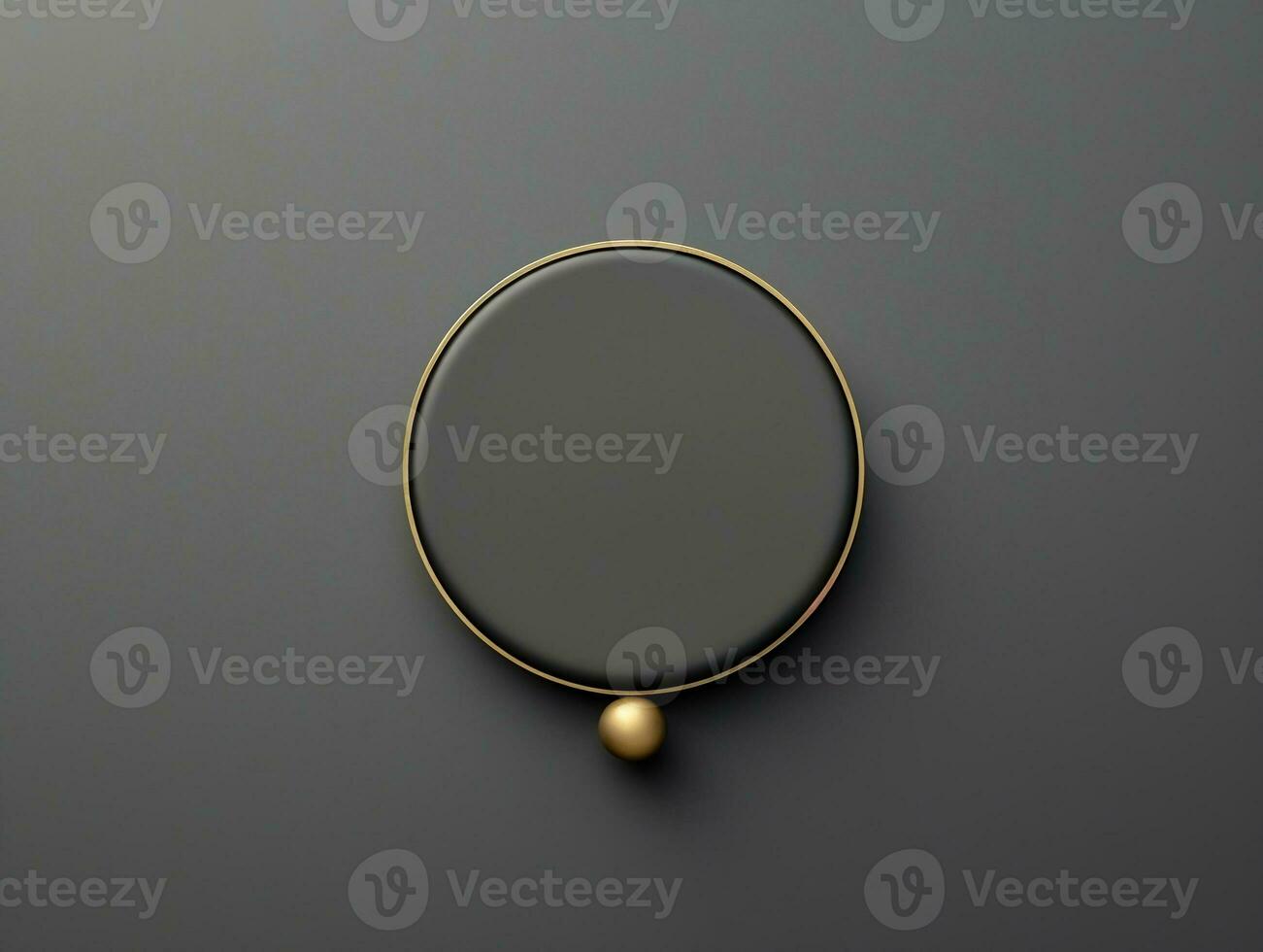 Top view pin badge mockup with isolated background AI Generative photo