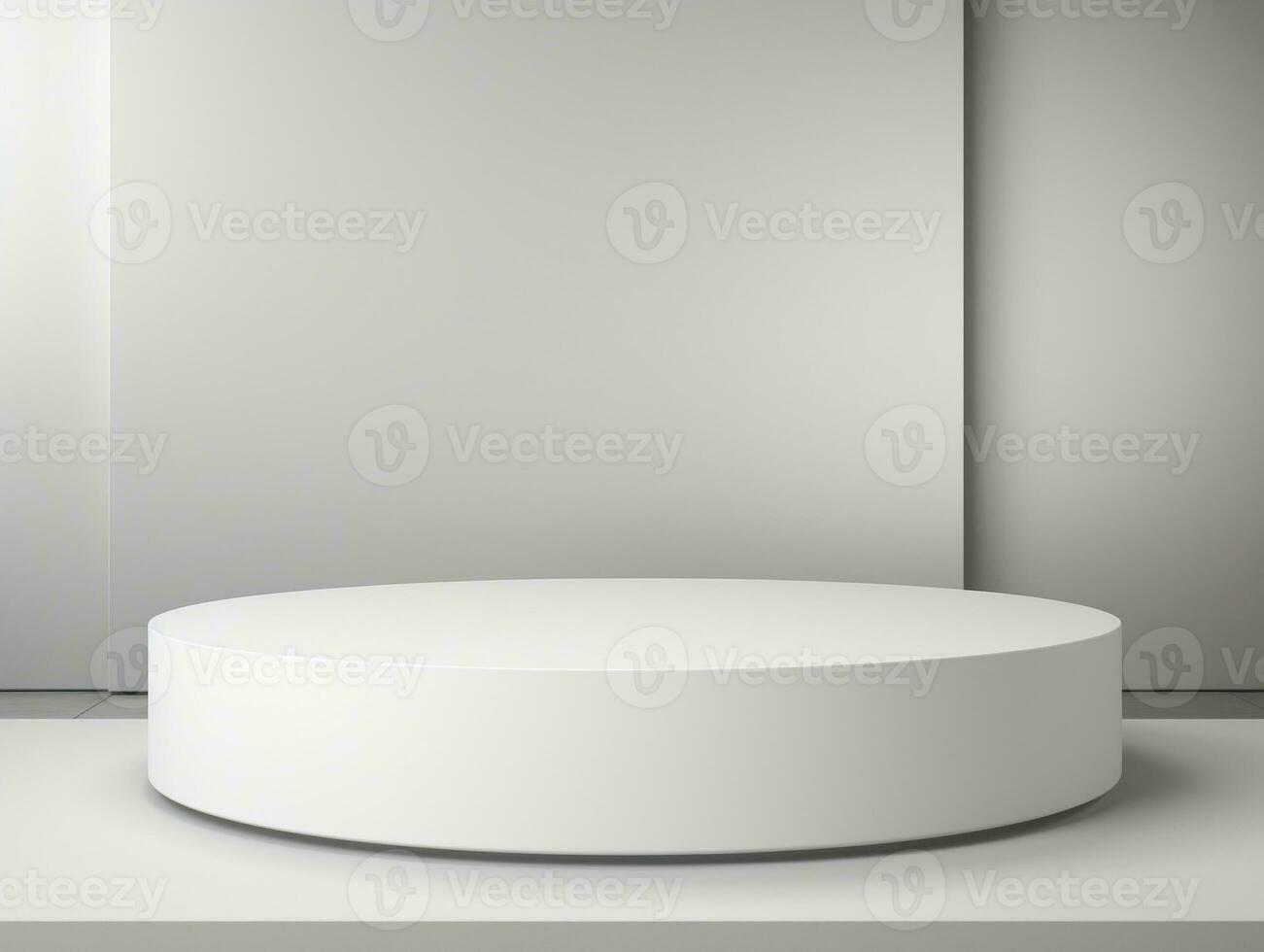 Realistic podium for displaying products with isolated background AI Generative photo