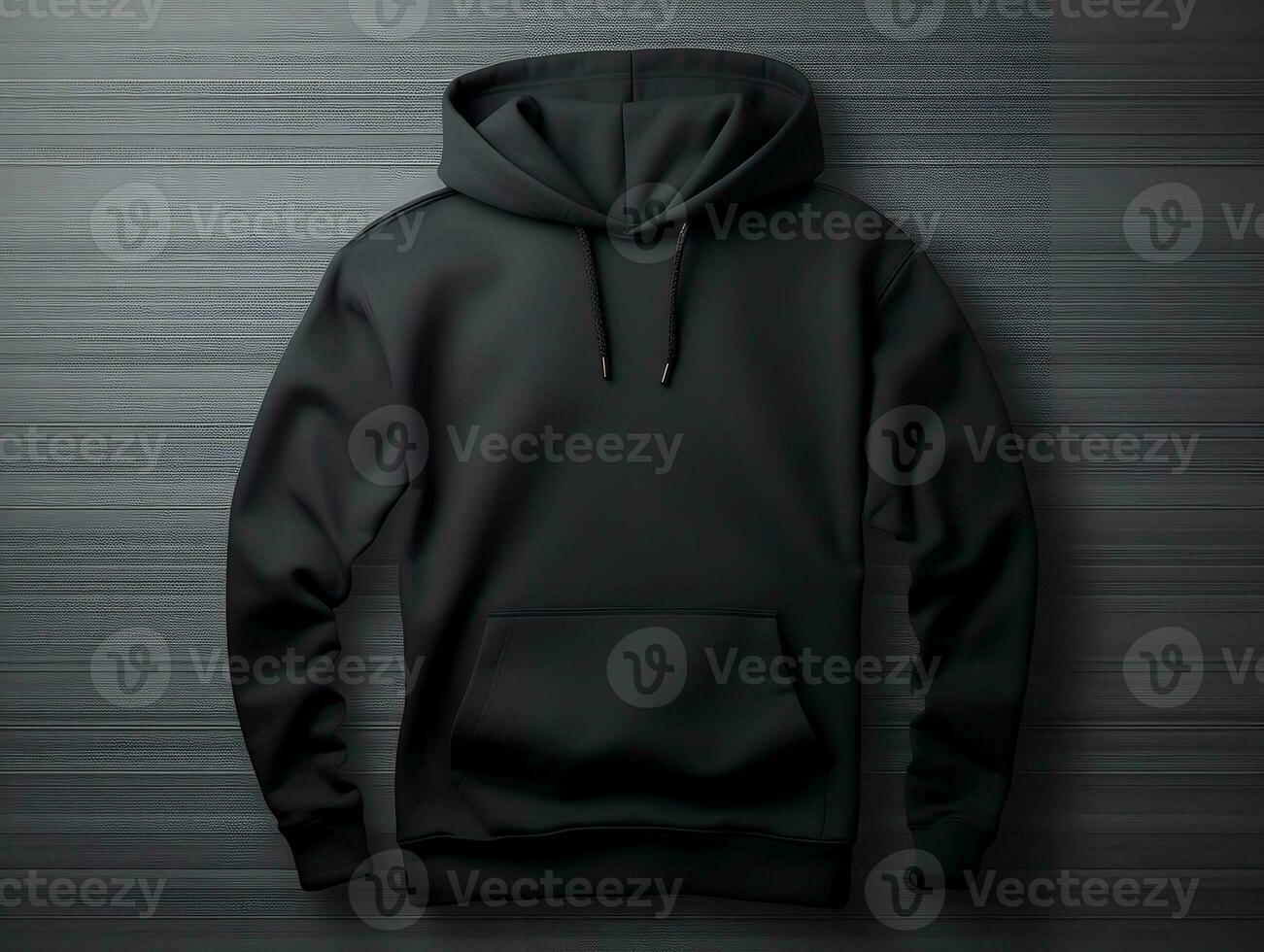 Black hoodie mockup with isolated background AI Generative photo