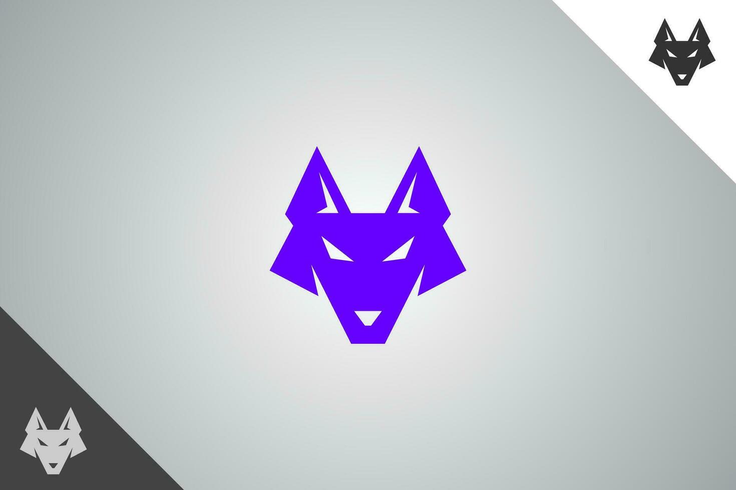 Wolf modern logotype and symbol. Perfect logo for business related to animal, pet and veterinary. Isolated on background. Vector eps 10.