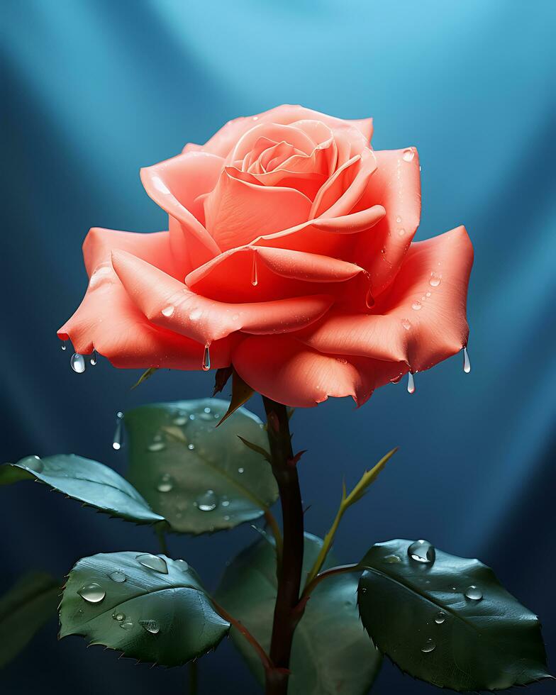 rose flower soft white background photo