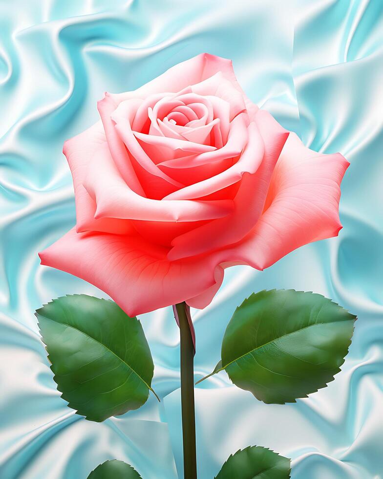 rose flower soft white background photo