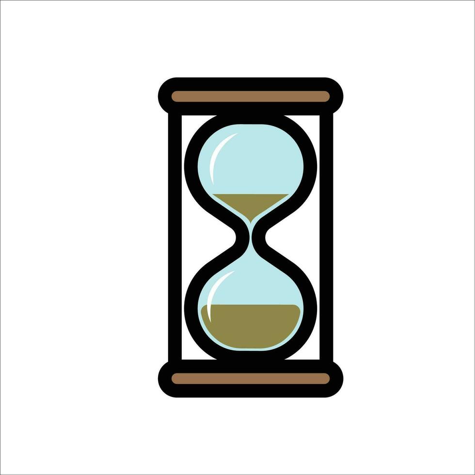 vector de icono de reloj de arena