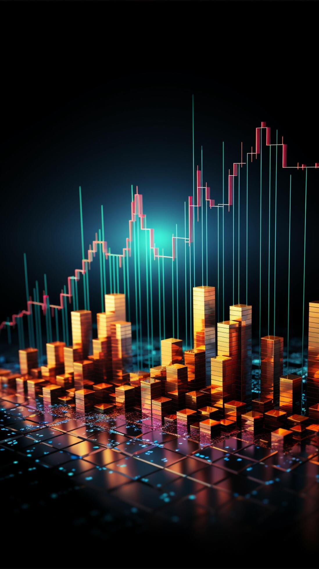 Graphed success Line graphs illustrate business, stock market
