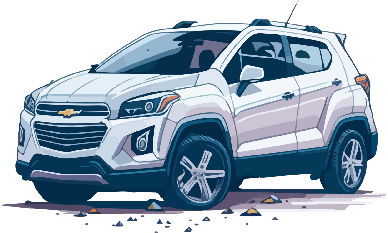 Sporty SUV Car Clip Art AI Generative png