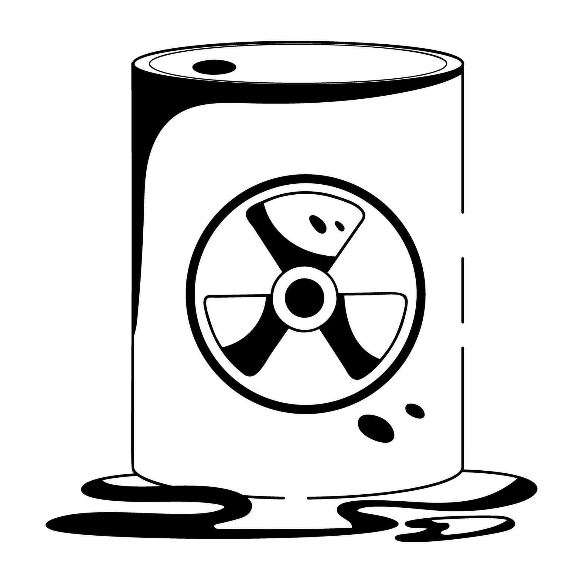 Trendy Nuclear Waste 33113842 Vector Art at Vecteezy