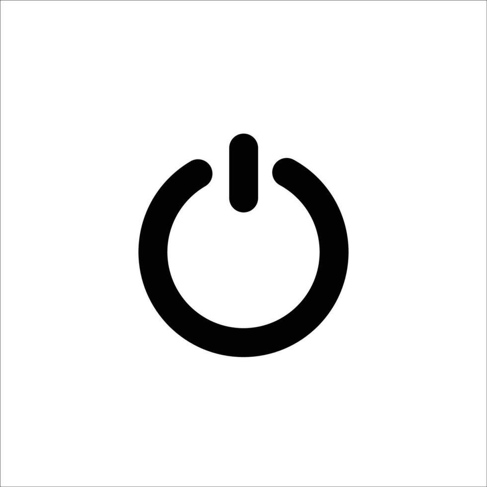 Power button icon vector