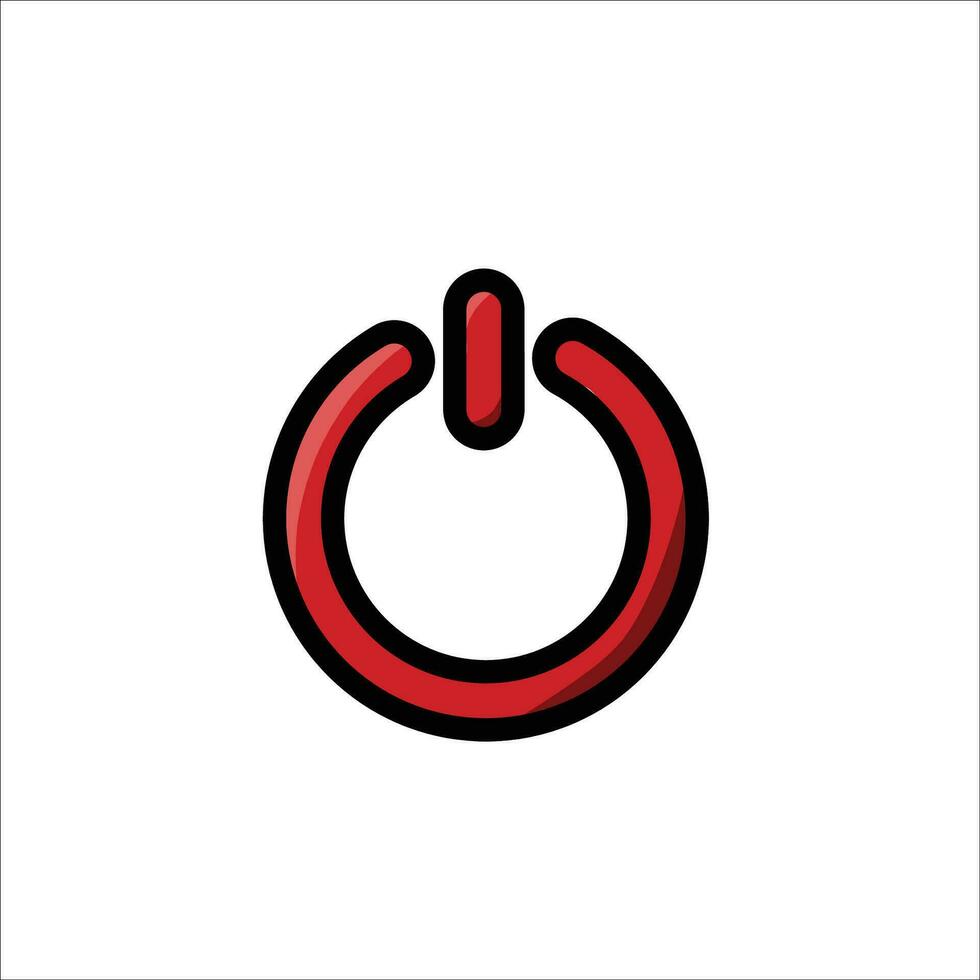 Power button icon vector