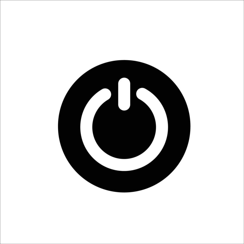 Power button icon vector