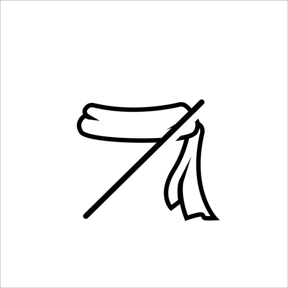 Scarf icon vector
