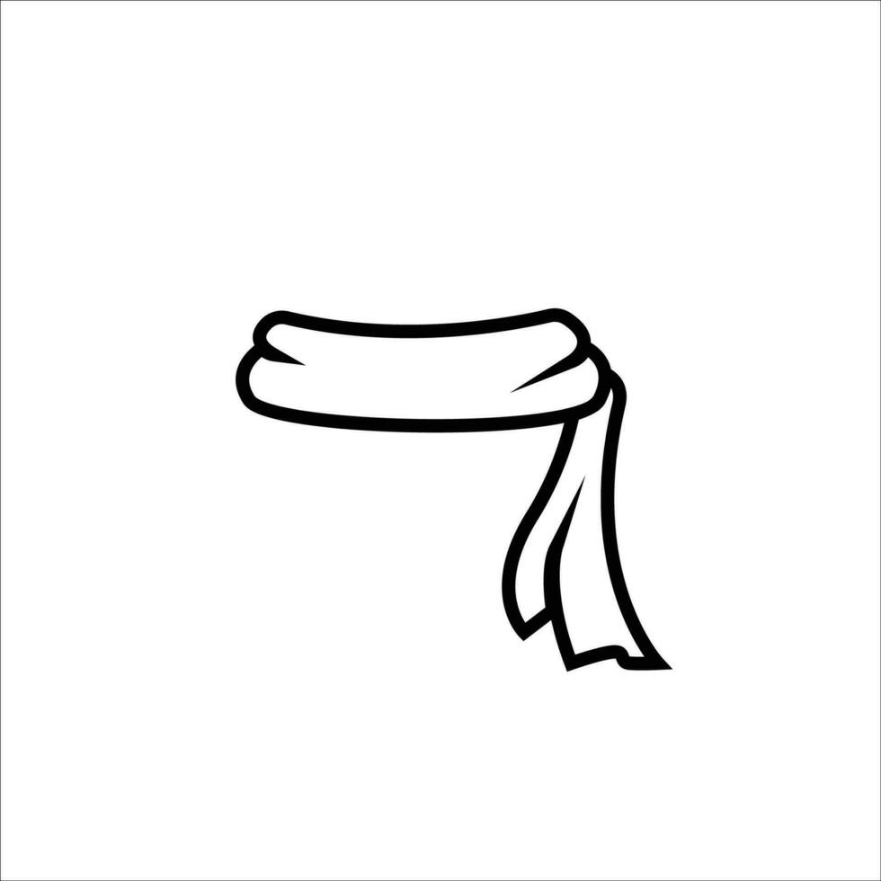 bufanda icono vector