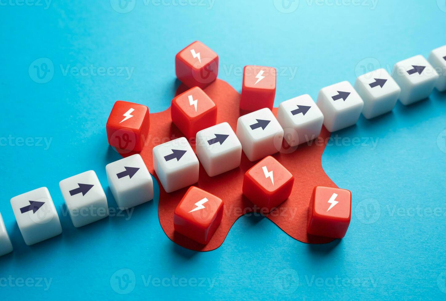 Overcome difficulties. Complete the challenges. Go through a dangerous stage. Don't deviate from the intended course. Pass the test. Purposefulness and perseverance. photo