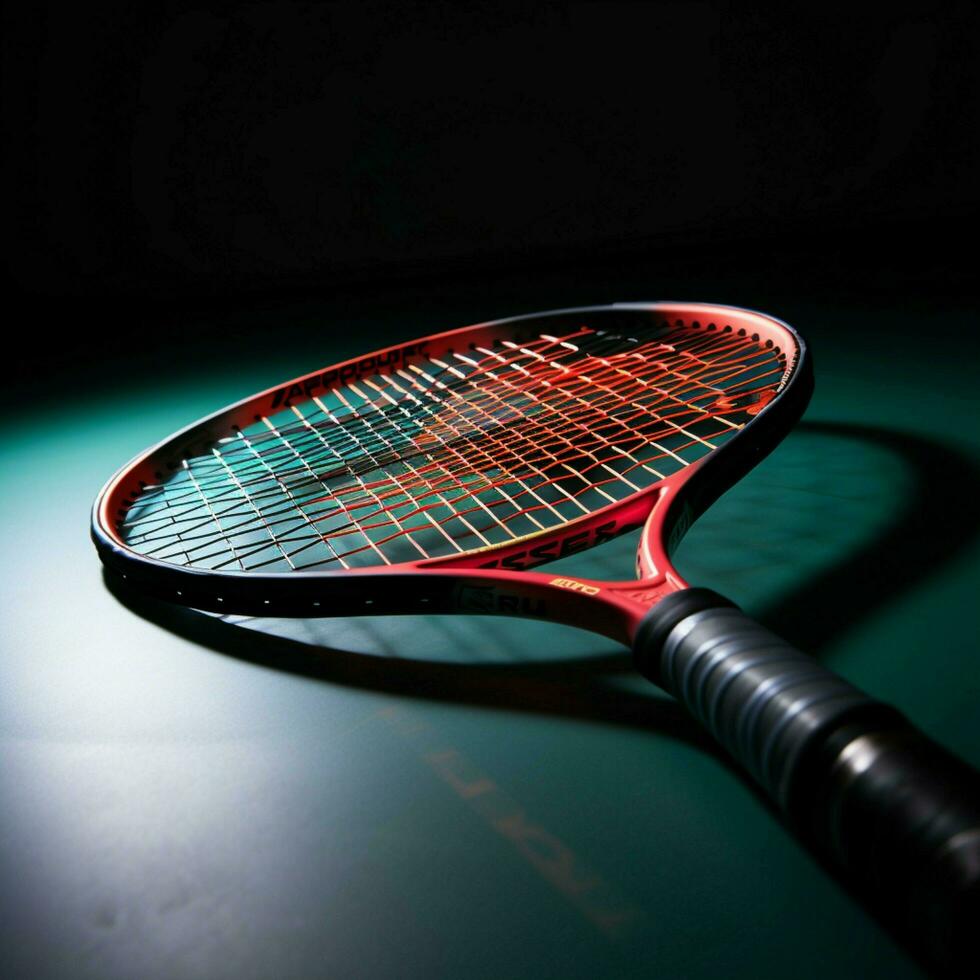 Expert racquet sport, Pro player, shuttlecock, racquet exhibit badminton excellence For Social Media Post Size AI Generated photo