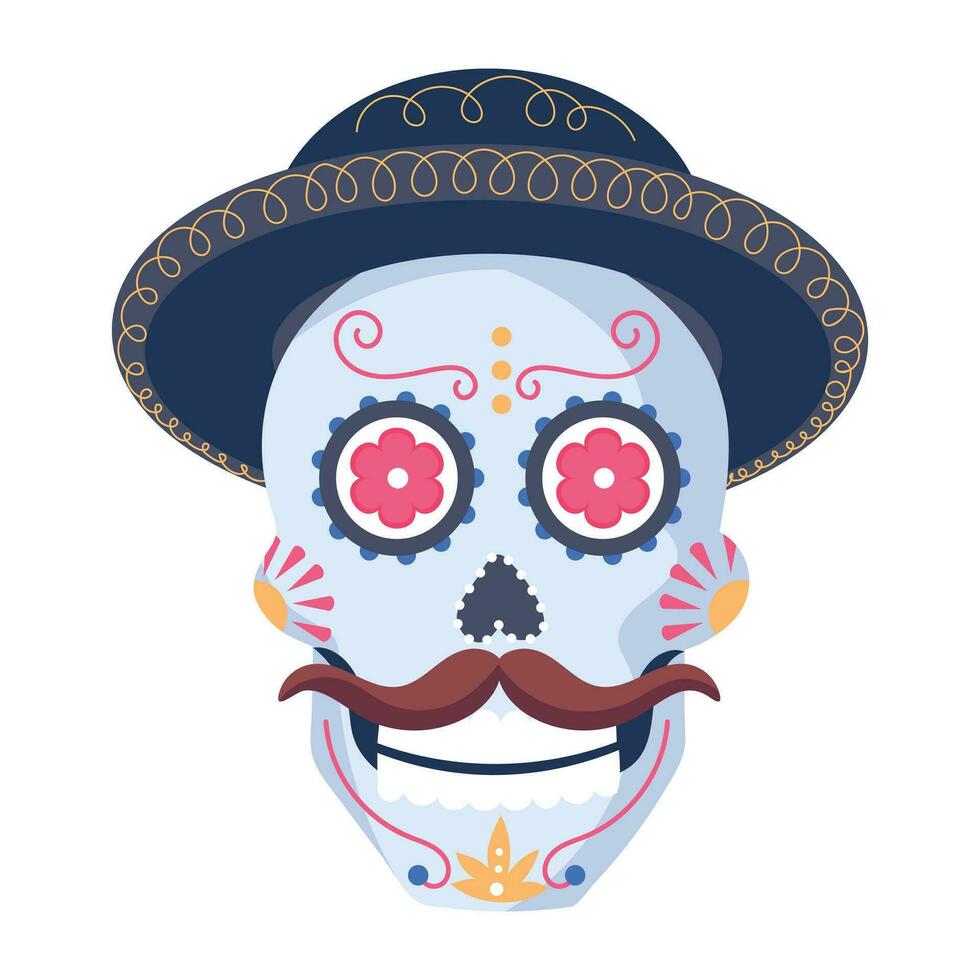 Trendy Skull Mask vector