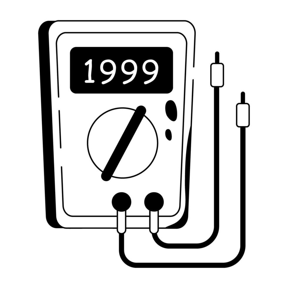 Trendy Multimeter Concepts vector