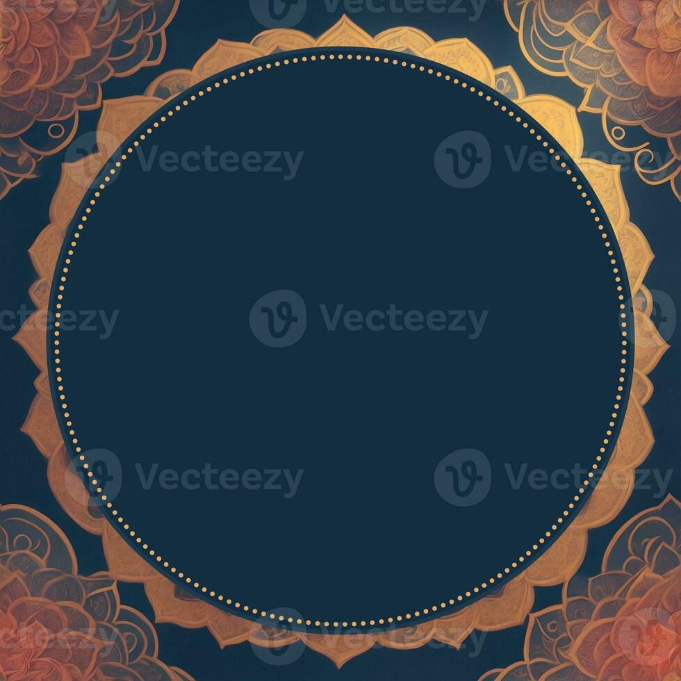 Happy Diwali template with blank space or image space on a festival-look background by Ai generated photo
