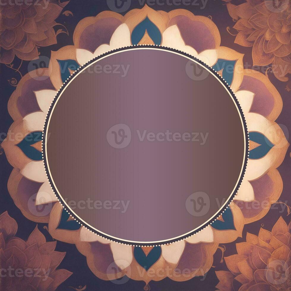 Happy Diwali template with blank space or image space on a festival-look background by Ai generated photo