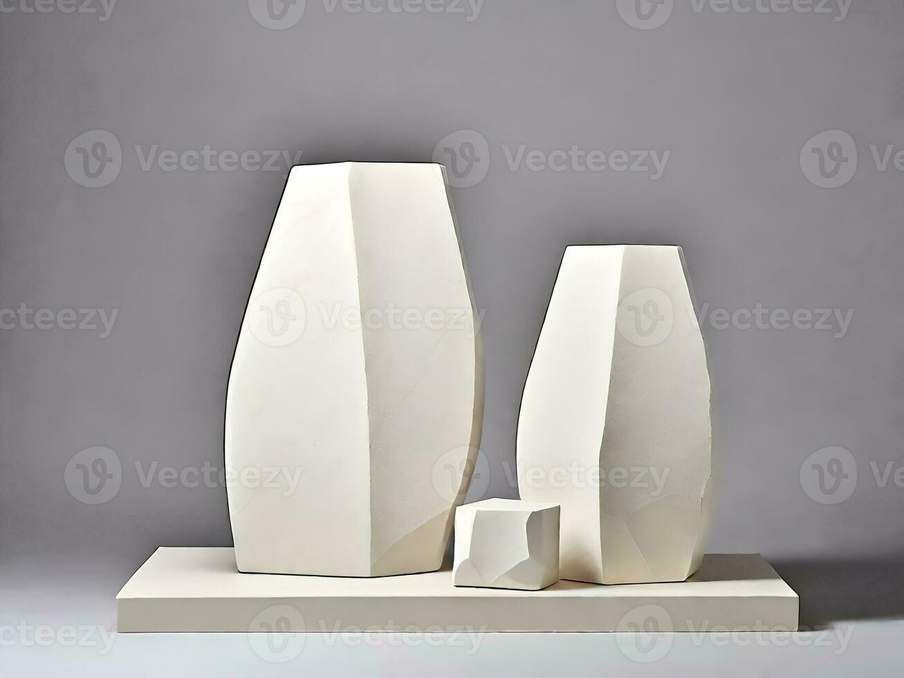 Rock platform podium product presentation background Ai generated photo
