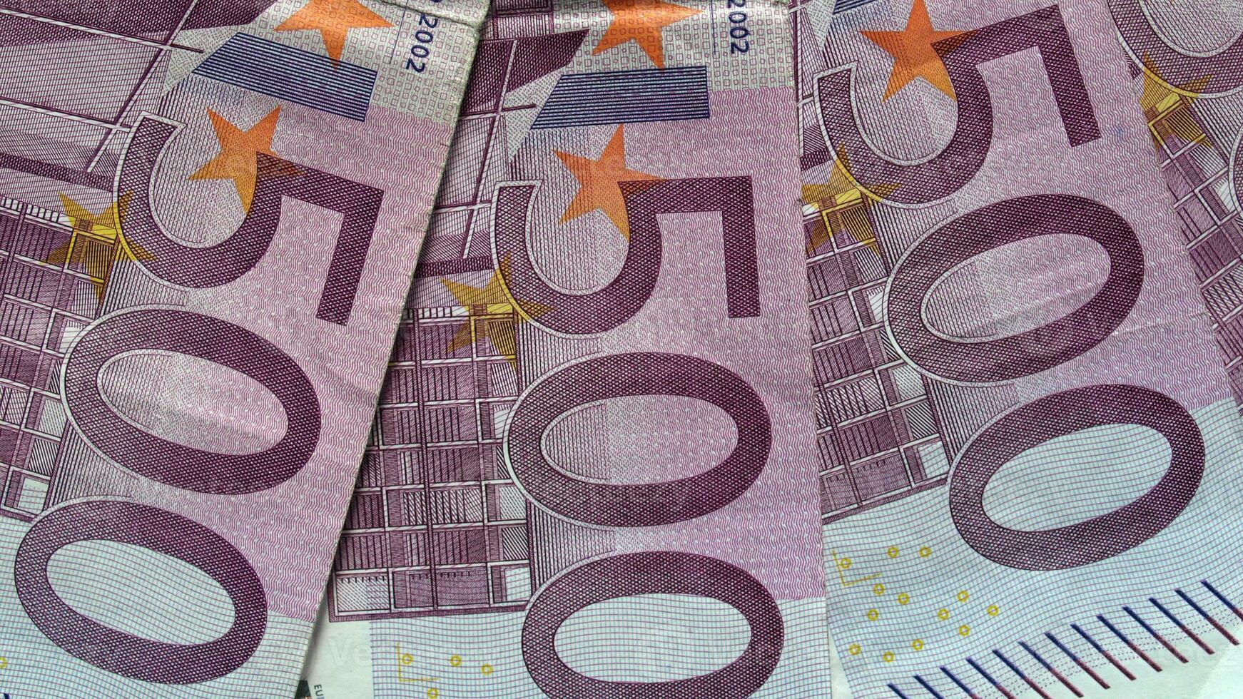 fondo de billetes de euro foto